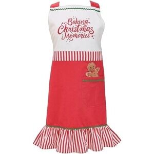 Burton & Burton 'Baking Christmas‎ Memories' Novelty Adult Apron - Red & White